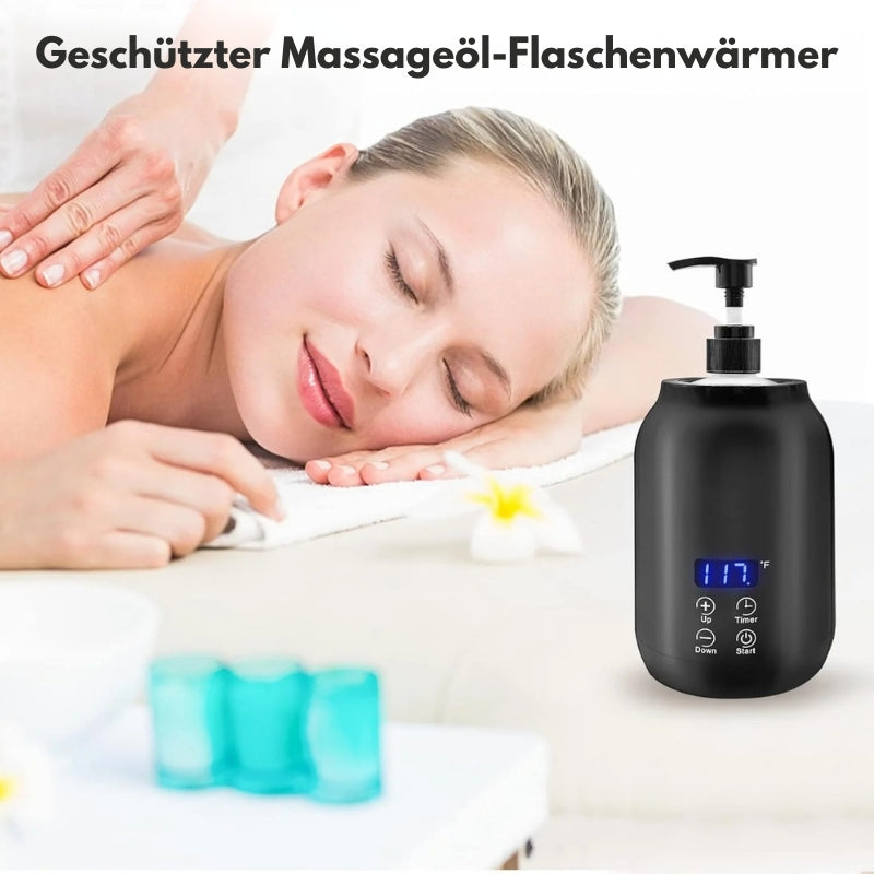 Zelara - Tragbarer elektrischer Massageöl-Wärmer mit Touch Kontrolle