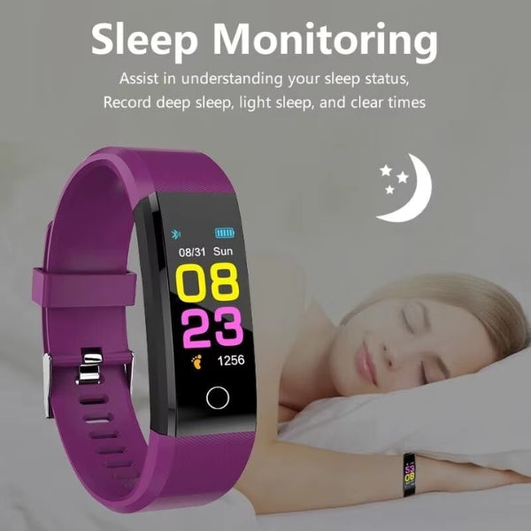 Vitality Health & Fitness Smartwatch - Bluetooth Schlafmonitor & Benachrichtigungen