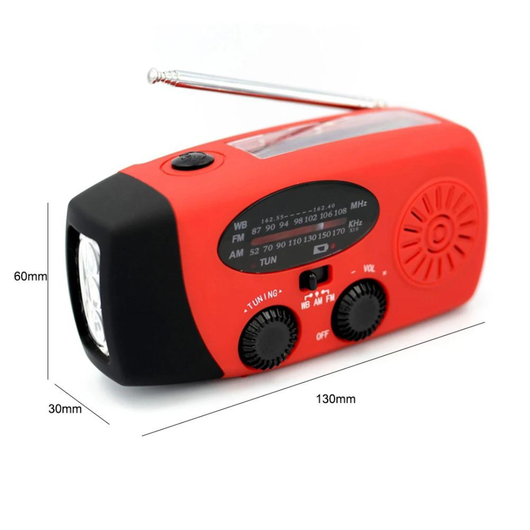 RadFlash - Multifunktionale Solar Radio Taschenlampe
