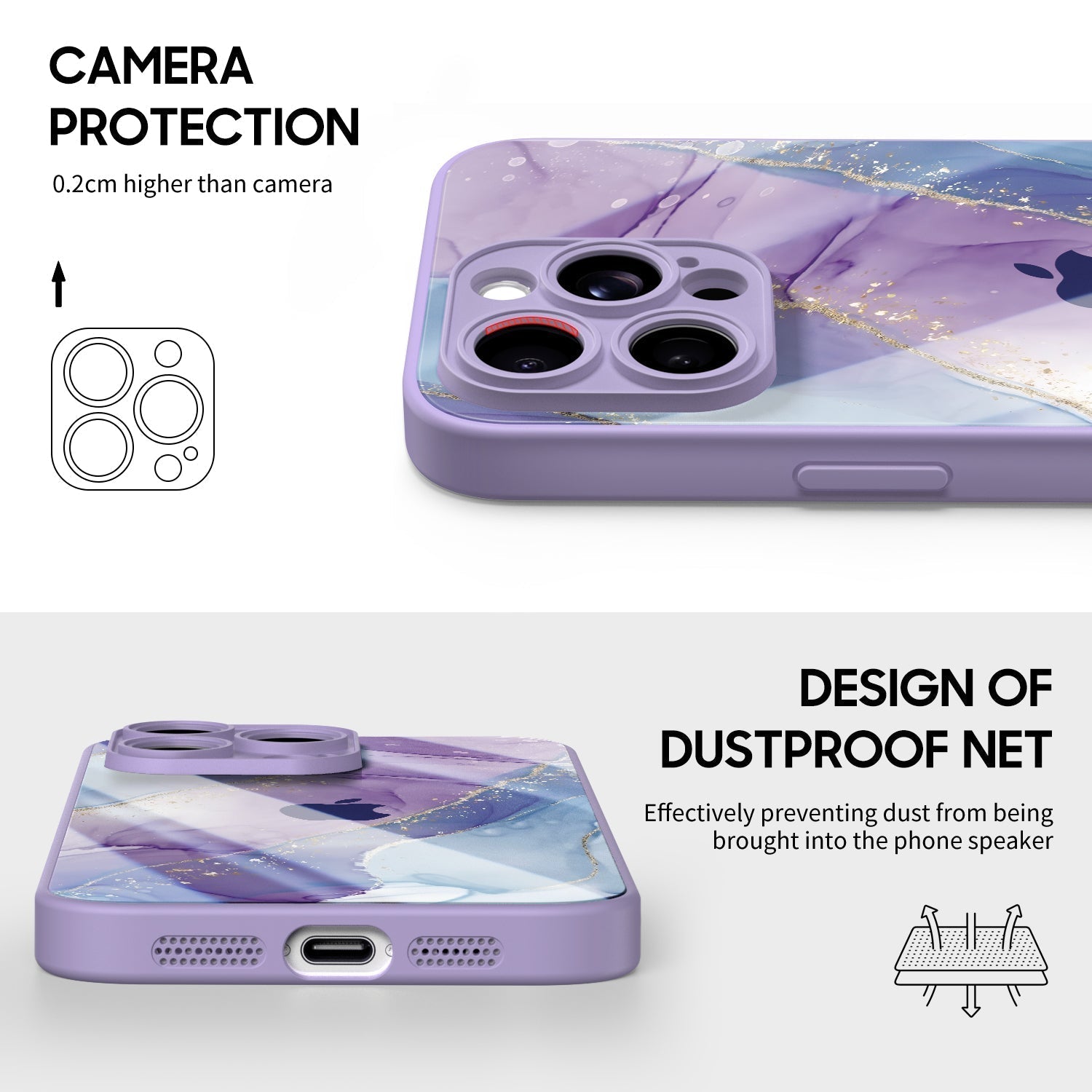 Bunte Jade | Stoßfeste Schutzhülle für iPhone-Serie