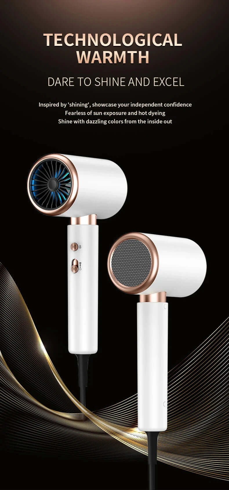 2400W Haartrockner mit Ionen-Technologie - Schnelltrocknend & schonend