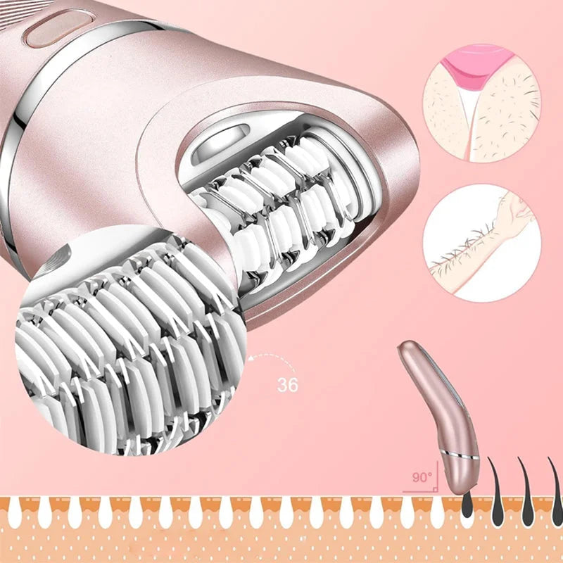 3-in-1 Wasserdichter Elektrischer Rasierer für Frauen