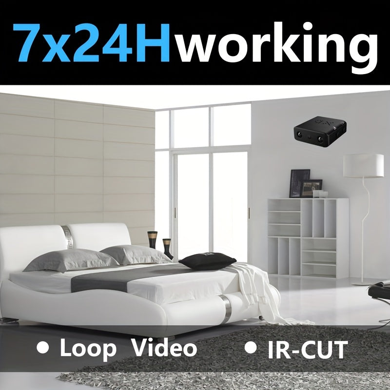 Mini-Kamera Full HD Ultra-Kompakt | Mikro-Kamera mit Loop-Aufnahme auf SD-Karte