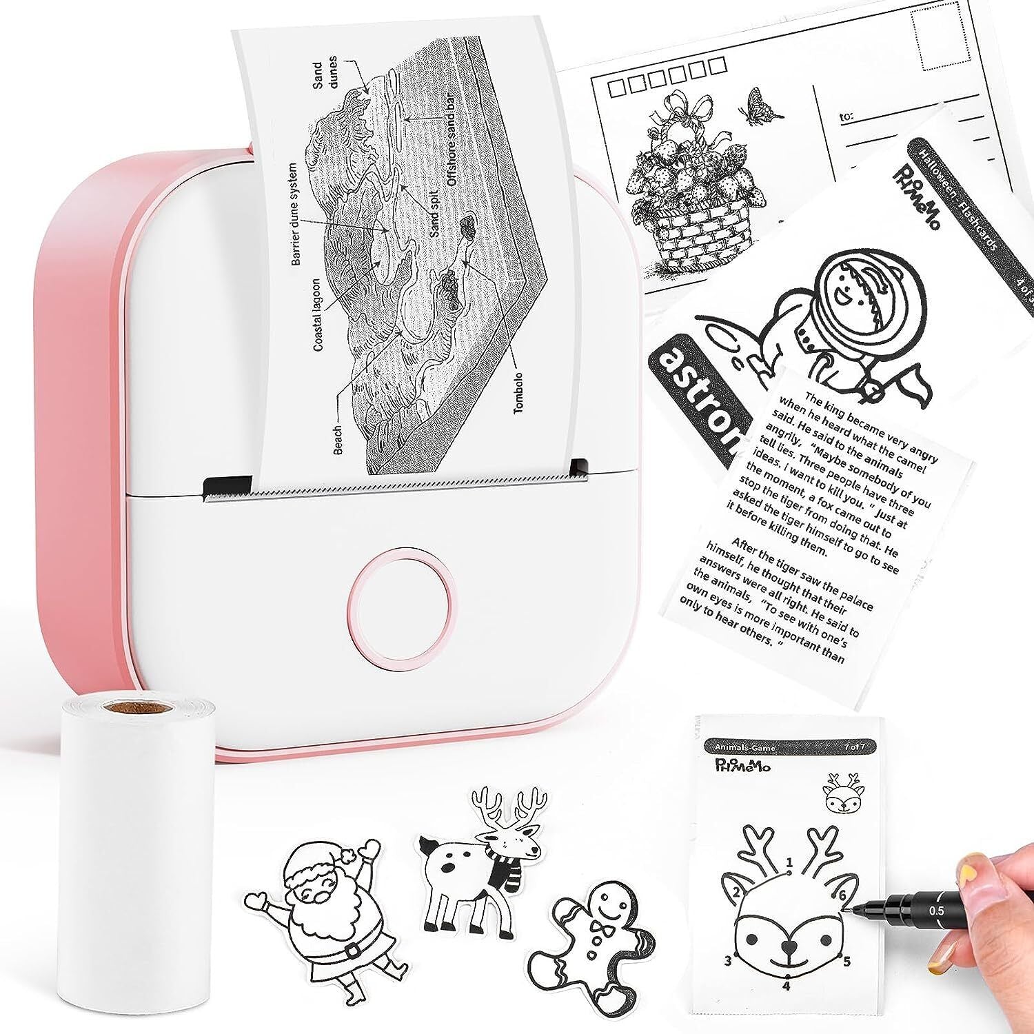 Portabler Bluetooth-Thermodrucker für Aufkleber
