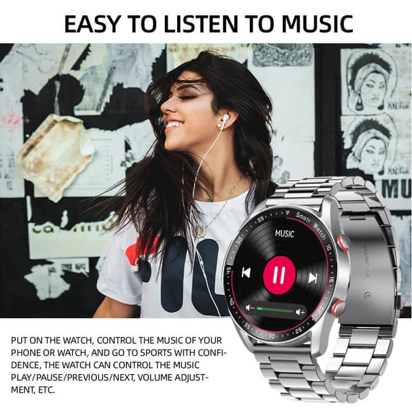 Multifunktionale Bluetooth Talk Casual Smartwatch Für Männer/Frauen