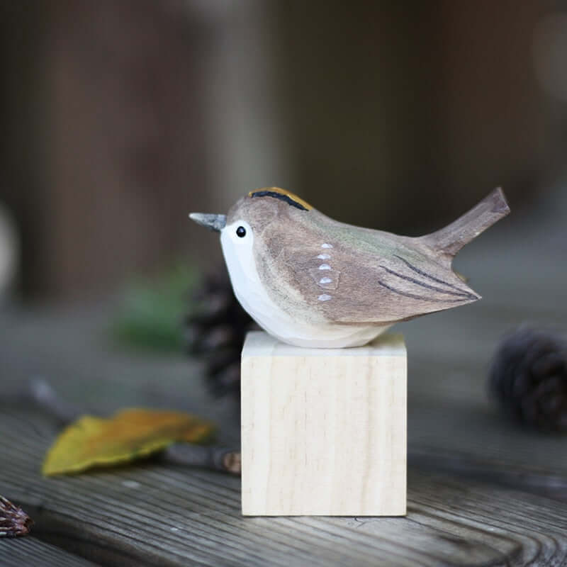 Zelara Holzvögel Deko Figur Vögel Skulptur