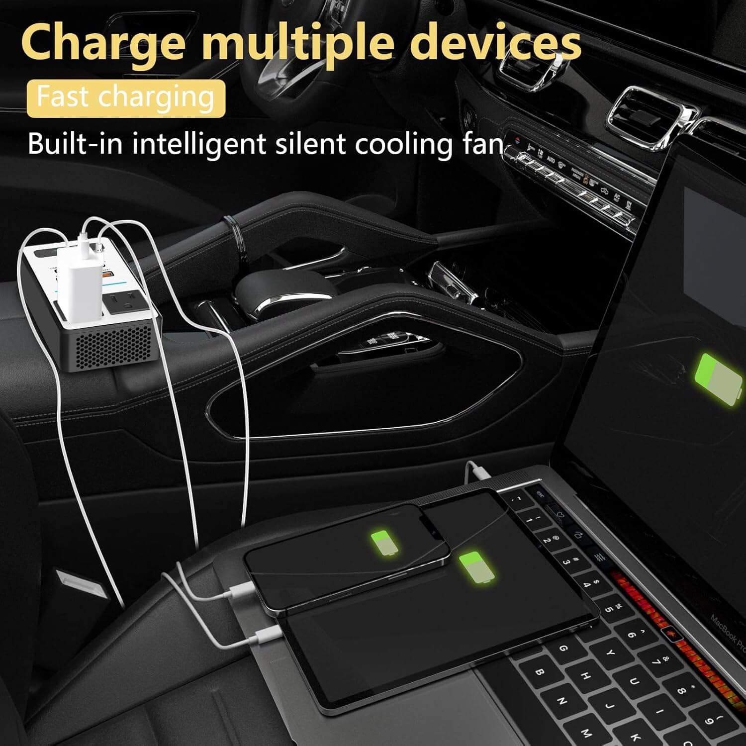 Zelara Auto Wechselrichter 12V auf 220V AC mit USB
