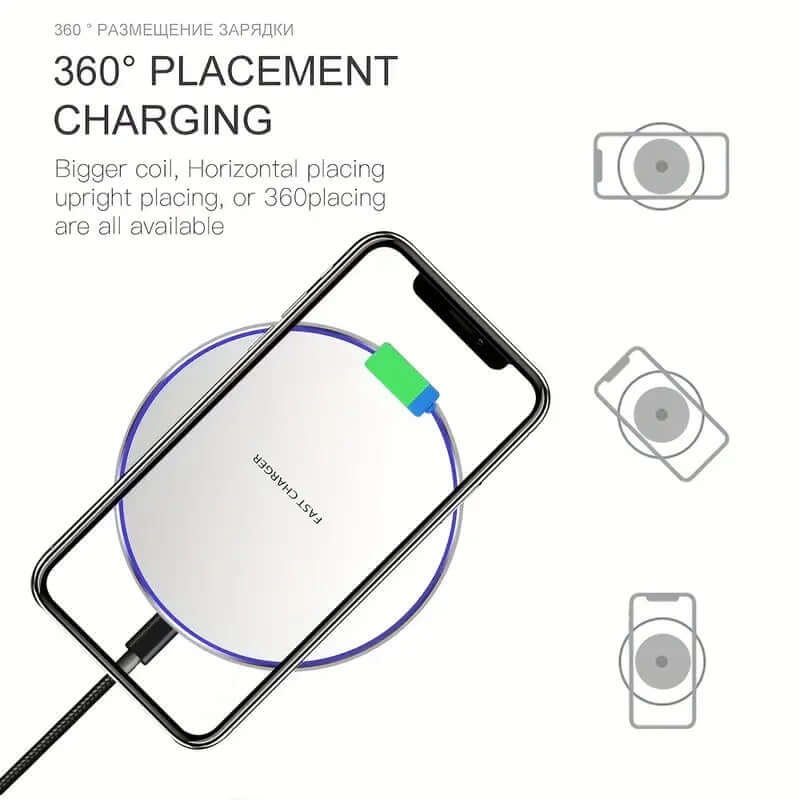 Zelara Induktionsladegerät Schnellladestation für Smartphones