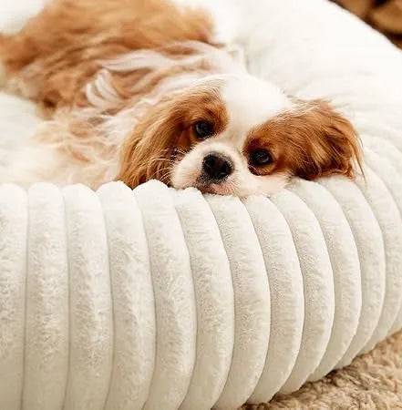 Hundebett Donut - Flauschiges Kuschelbett für kleine & große Hunde