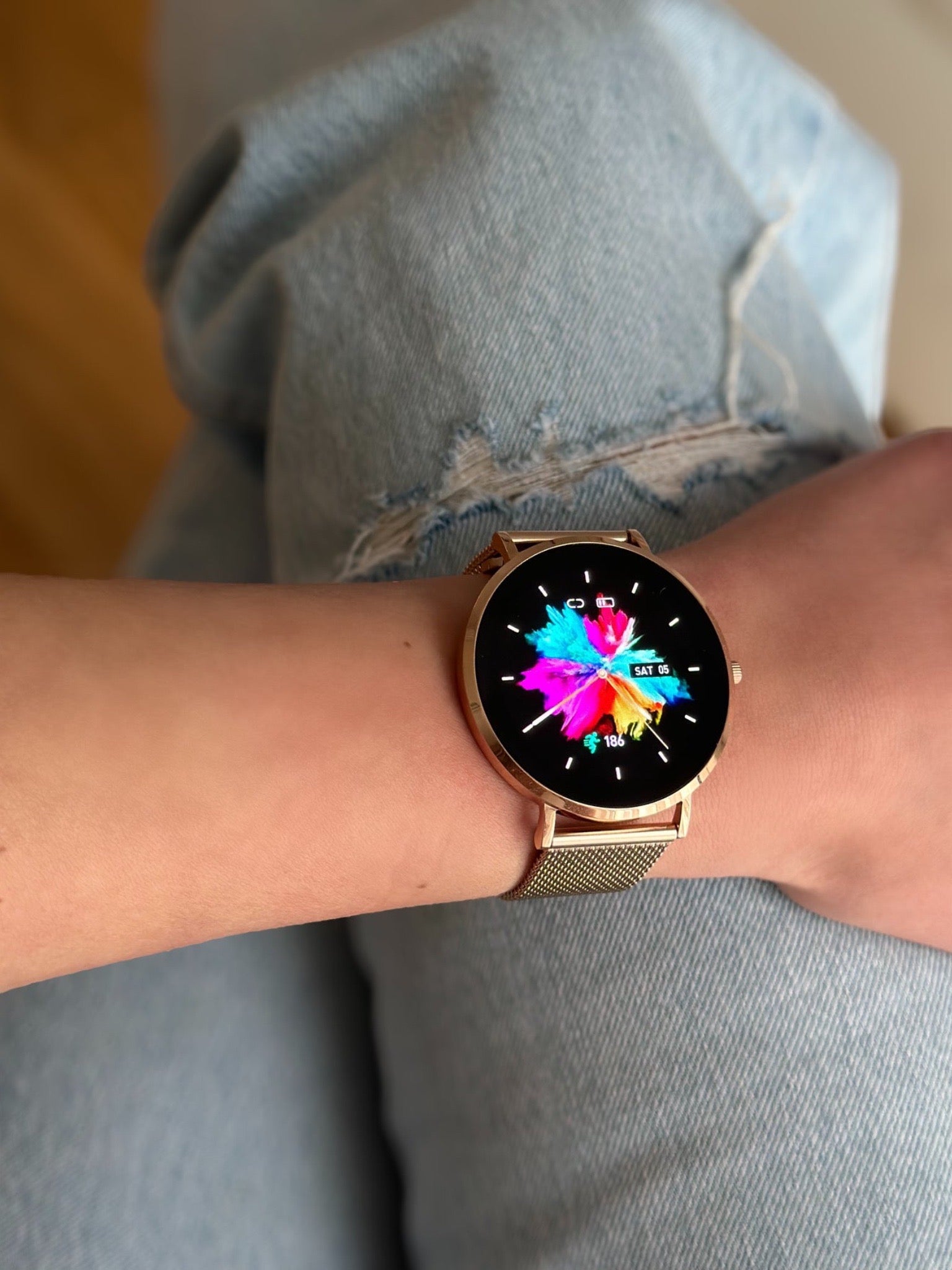 Milennia Smartwatch | Stilvolles Design | AMOLED HD | Gesundheits- & Sportfunktionen