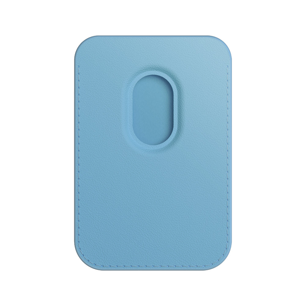 Blauer Gegenstand | Leder-Wallet mit MagSafe