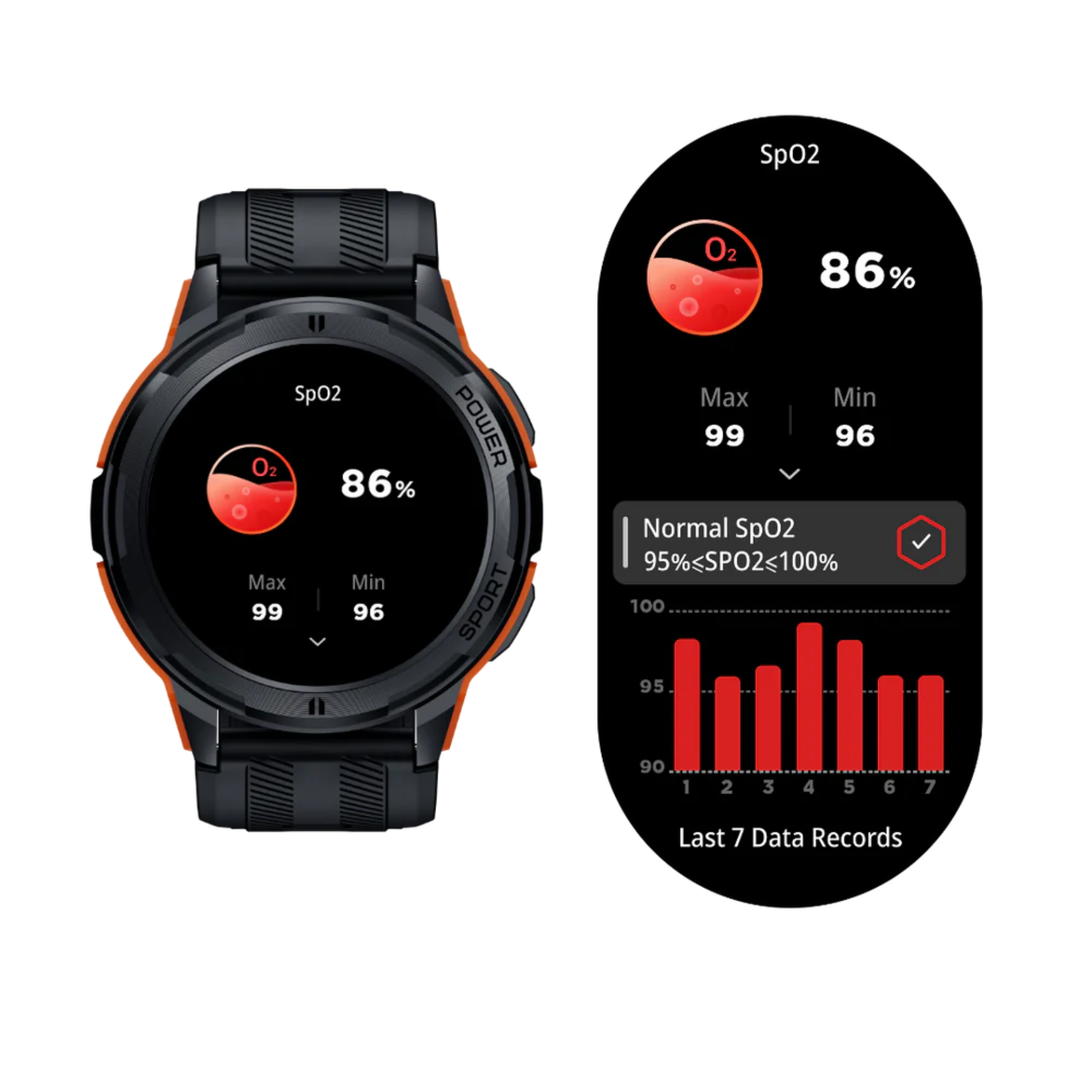 Männer Fitness & Arbeit Smartwatch – Hard Foreman Digitaluhr