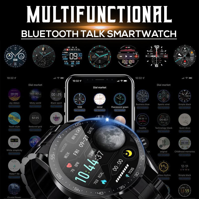Multifunktionale Bluetooth Talk Casual Smartwatch Für Männer/Frauen