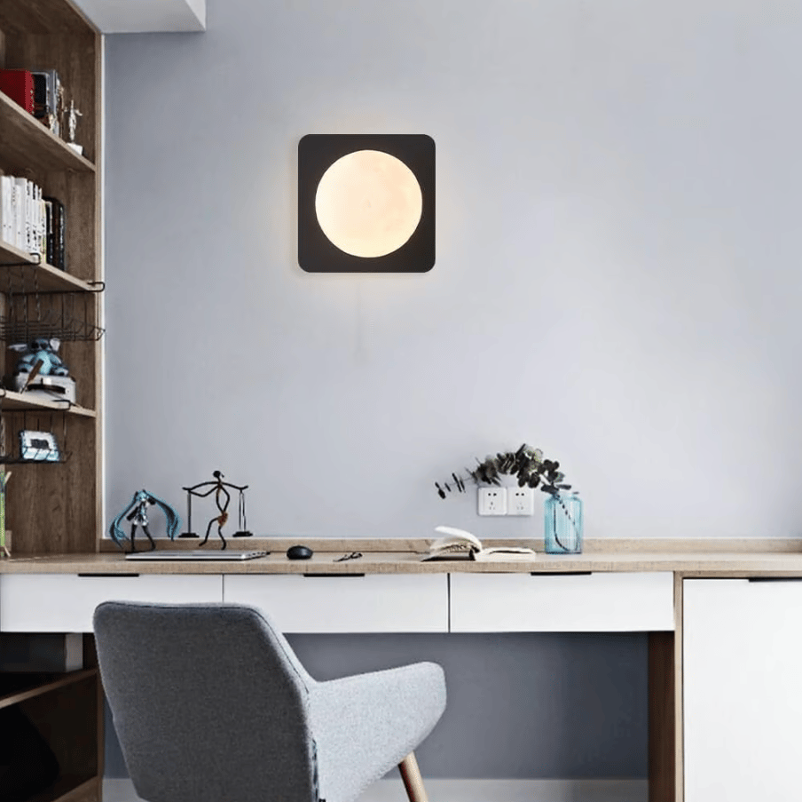Zelara - 3D-gedruckte Mondlampe mit Smart-Touch und stufenloser Dimmfunktion Nachtlicht