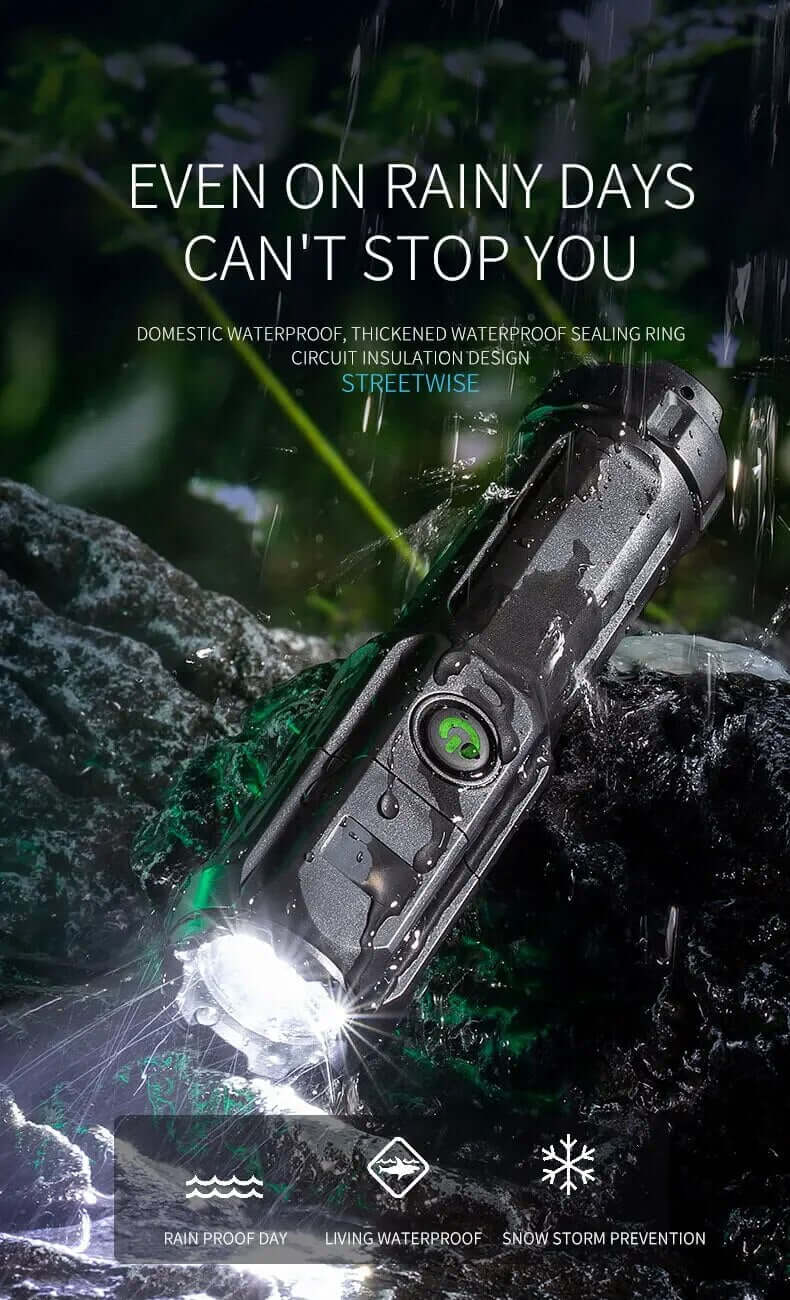 Zelara LED Taschenlampe, Zoom, USB
