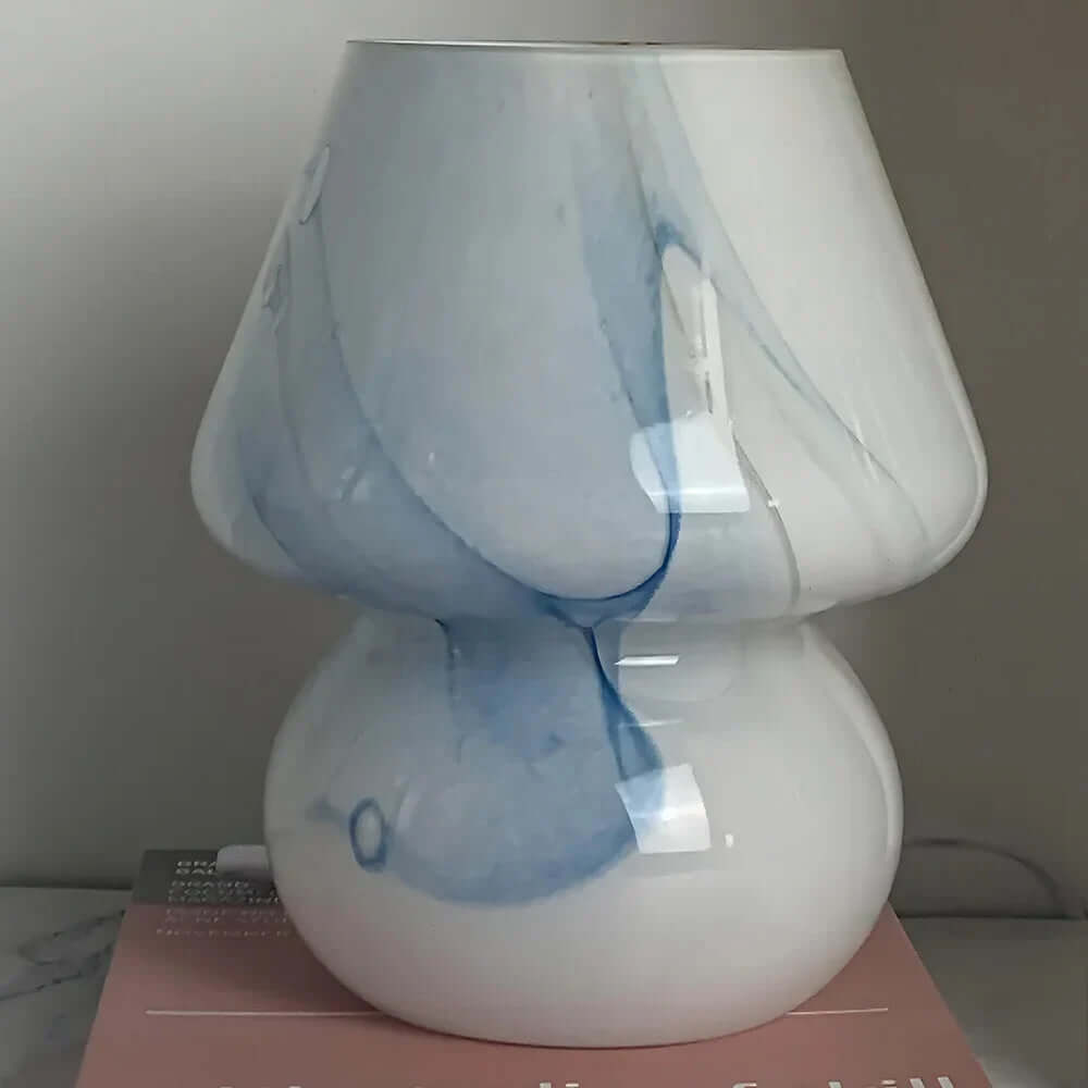 Zelara Pilzlampe aus Glas