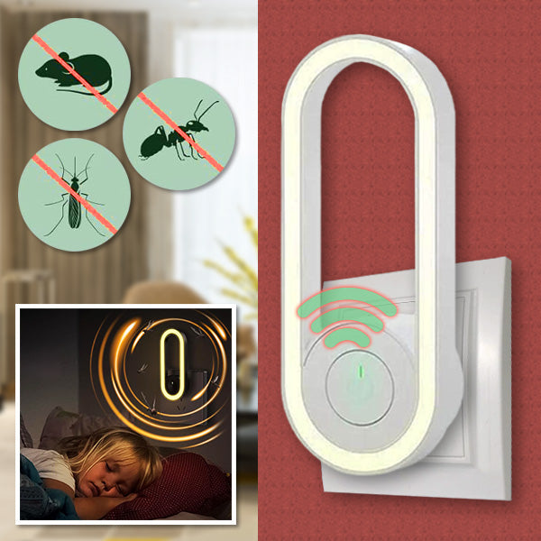 Nachtlicht LED mit Insektenschutz durch Ultraschall