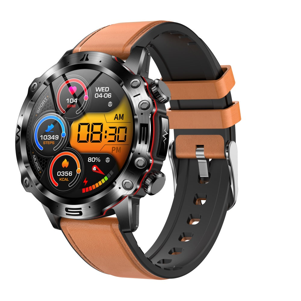 Smartwatch mit EKG, Blutdruck, Blutsauerstoff & Körperanalyse – AMOLED 1,43", Bluetooth-Anruf, 100+ Sportmodi, IP68 wasserdicht