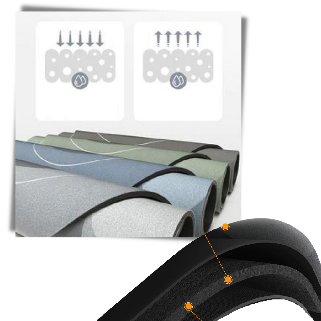 Super saugfähige rutschfeste Bodenmatte – Öl- und wasserabweisende Antirutschmatte für Küche & Bad