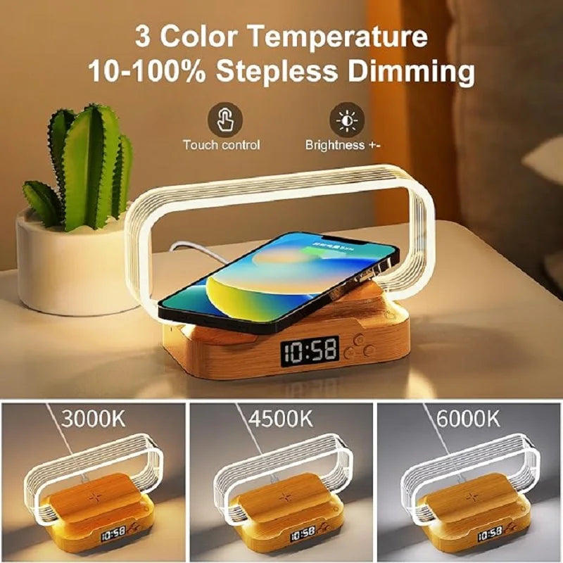 GlowCharge 3-in-1 LED Lampe & Drahtloses Ladegerät
