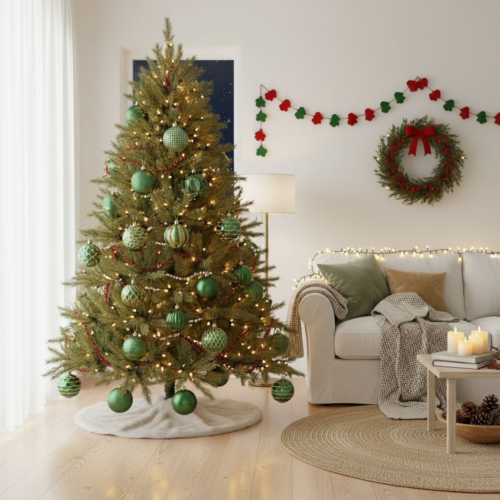 Luxuriöse Weihnachtskugeln Set | Kunstvolle Weihnachtsbaumkugeln