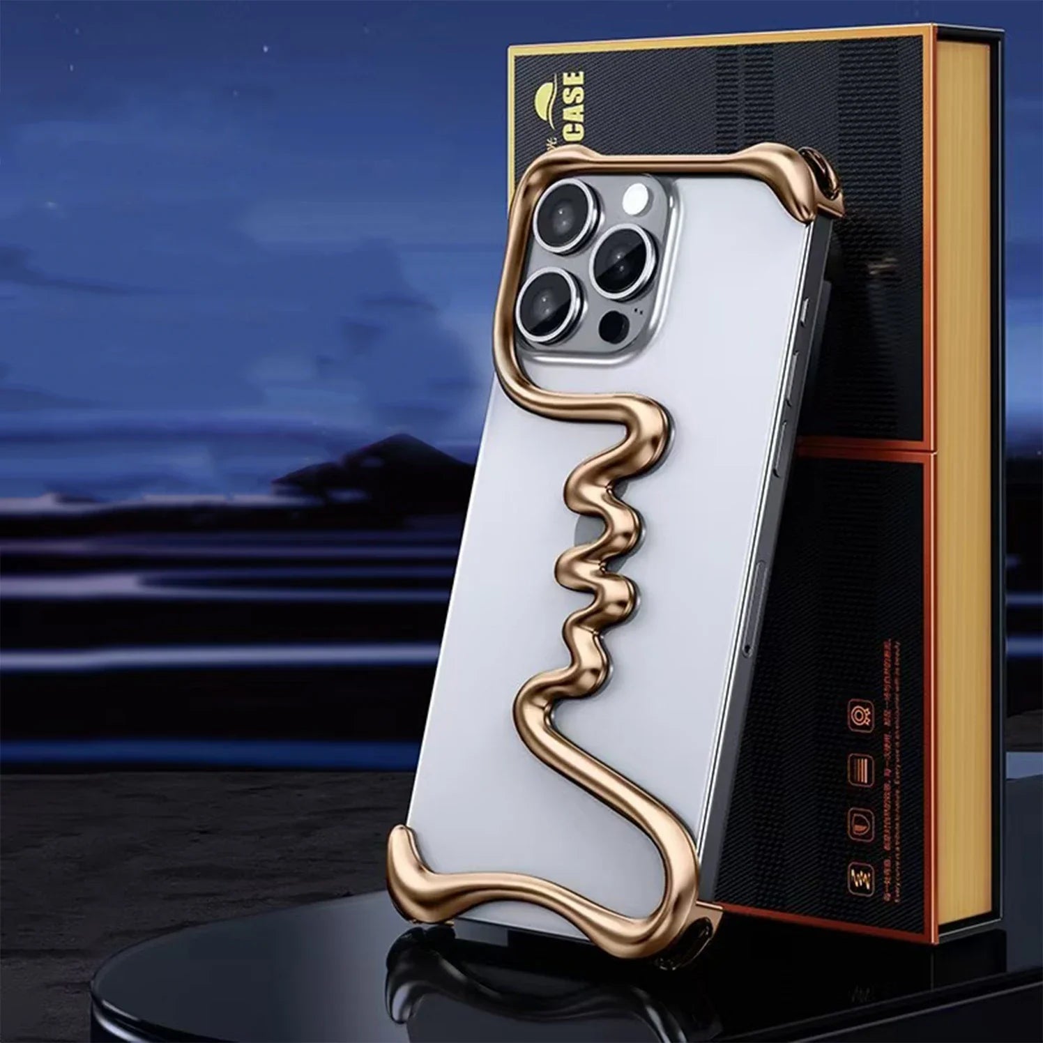 Aluminium Metall Rahmenlos Wärmeableitendes Handyhülle Vier Ecken Luftpolster Für iPhone