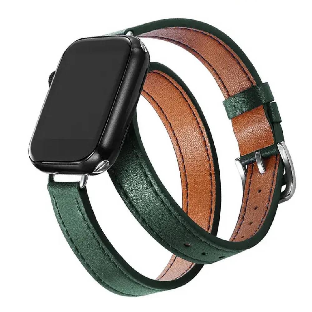 Doppelter Lederarmband für Apple Watch – Luxus und einzigartiger Stil