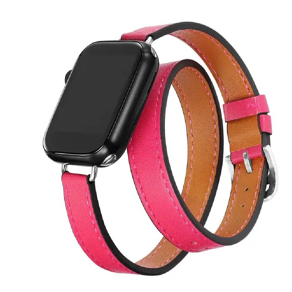 Doppelter Lederarmband für Apple Watch – Luxus und einzigartiger Stil