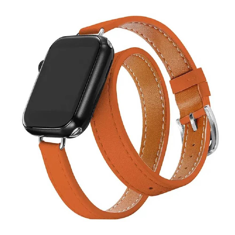 Doppelter Lederarmband für Apple Watch – Luxus und einzigartiger Stil