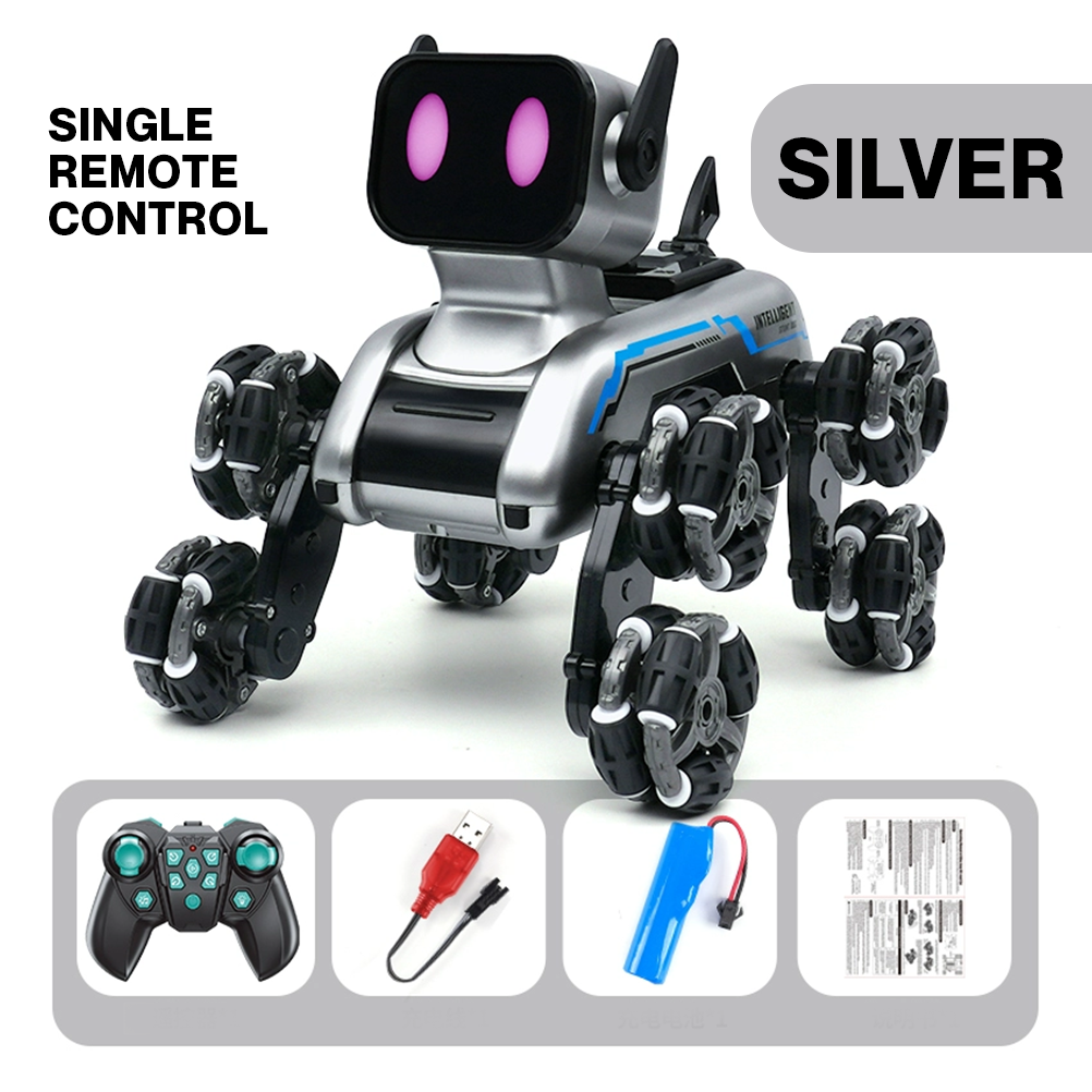 8-Rad Intelligente Steuerung Roboterhund mit Klettern, Sprühdrift & Transformationsaktion | Das ultimative Stuntspielzeug für Jungen