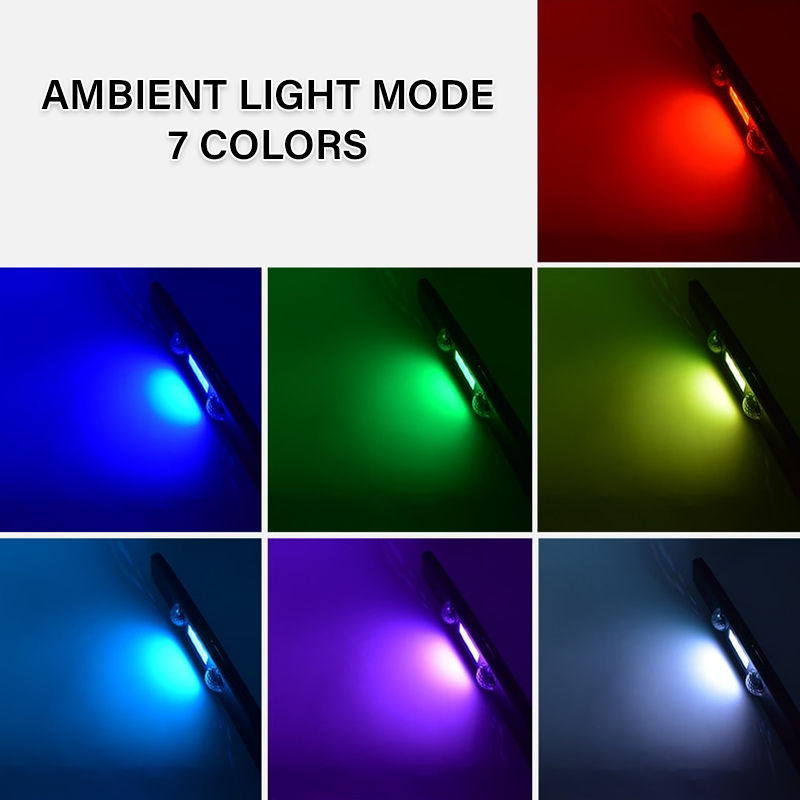 LED RGB Auto Ambient Atmosphäre Drahtloses Dach- & Fußlicht mit USB-Anschluss