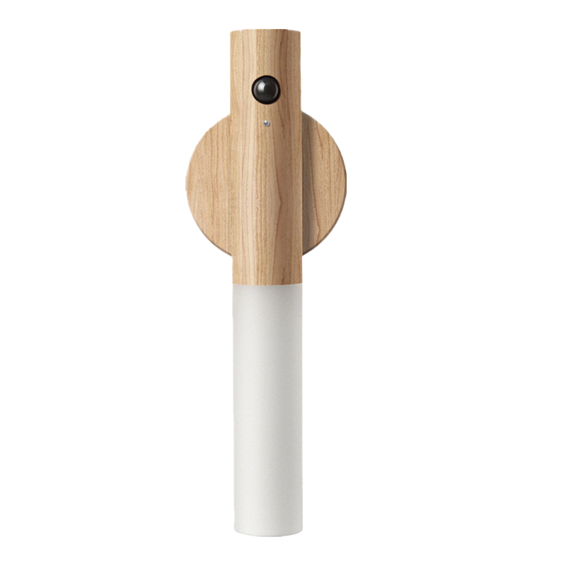 Holz USB wiederaufladbare magnetische Bewegungssensor Nachtlicht für Flure, Schlafzimmer usw.