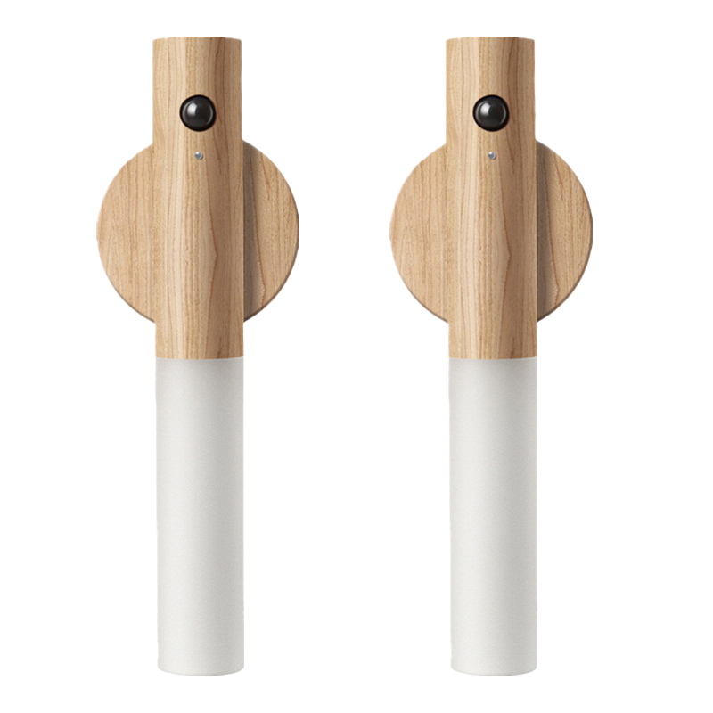 Holz USB wiederaufladbare magnetische Bewegungssensor Nachtlicht für Flure, Schlafzimmer usw.