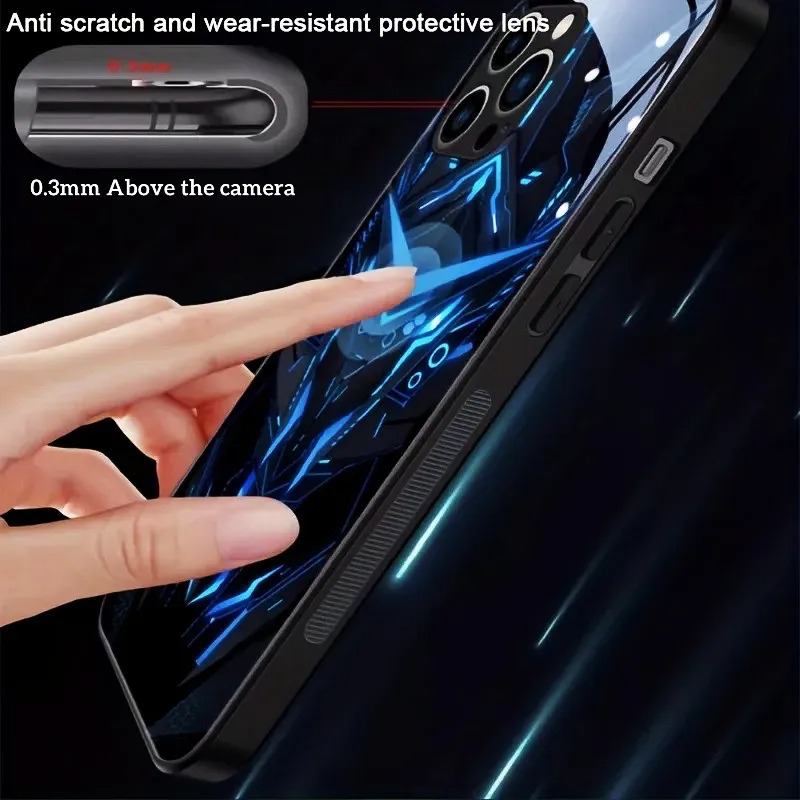 Glühendes Luminous Beleuchtetes Smart Sprachgesteuertes Cover Für Iphone & Samsung Smartphone Serie