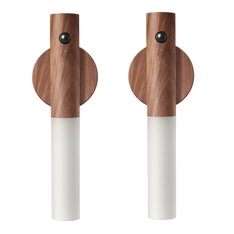 Holz USB wiederaufladbare magnetische Bewegungssensor Nachtlicht für Flure, Schlafzimmer usw.