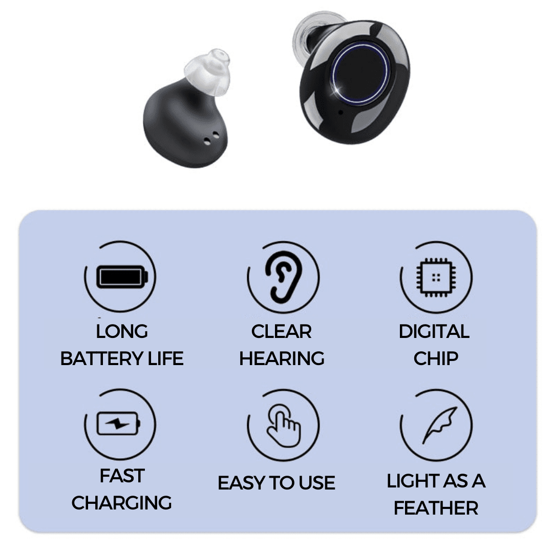 AudioSpark™ – Wiederaufladbare & Unsichtbare Hörgeräte