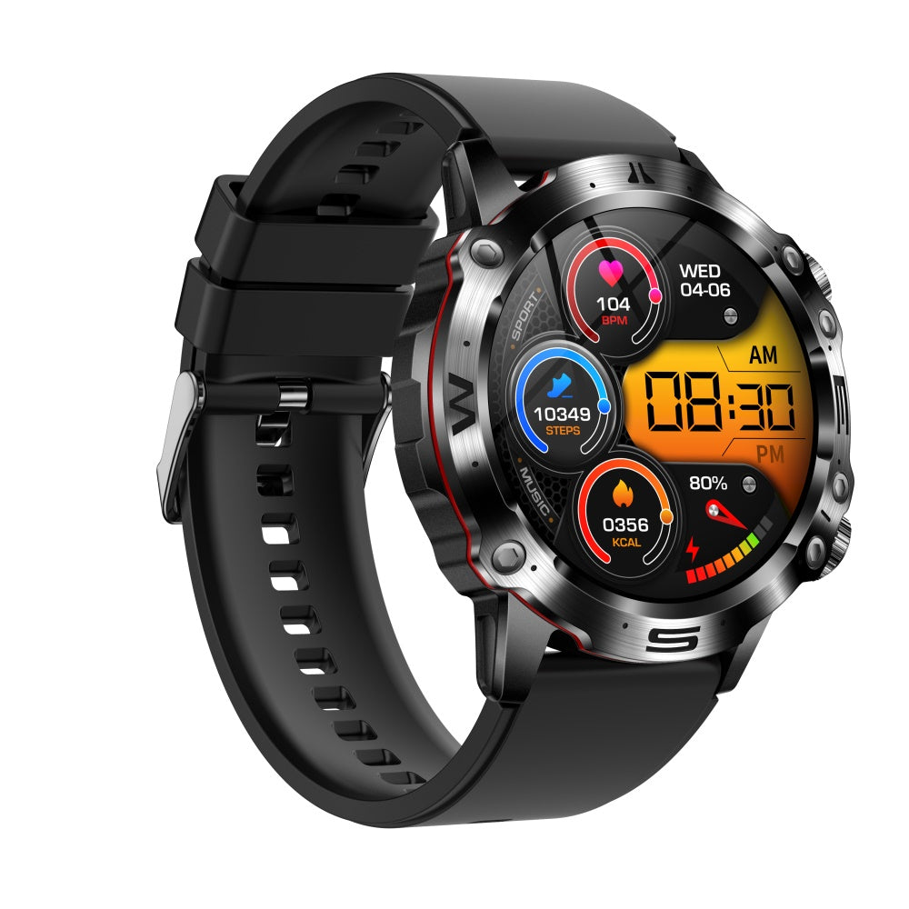 Smartwatch mit EKG, Blutdruck, Blutsauerstoff & Körperanalyse – AMOLED 1,43", Bluetooth-Anruf, 100+ Sportmodi, IP68 wasserdicht