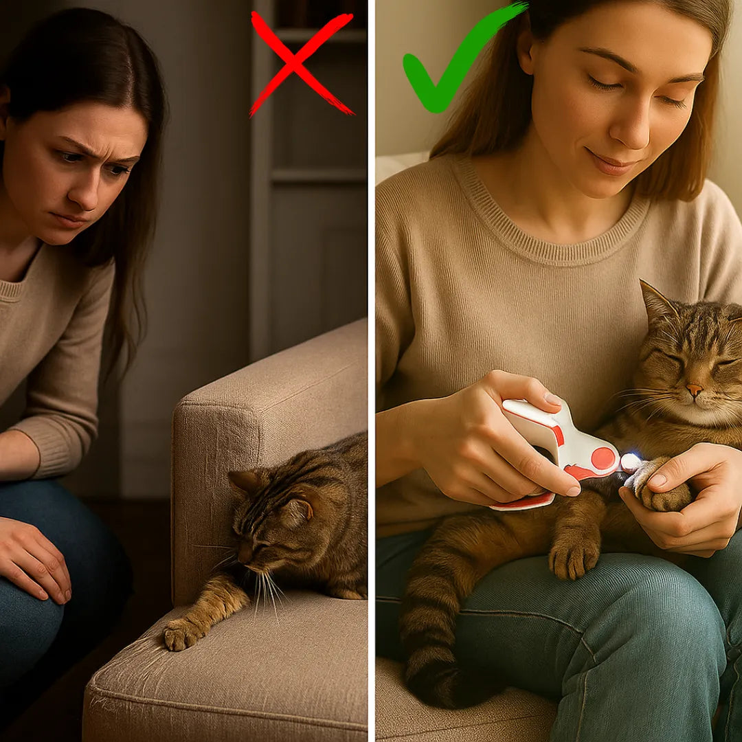 Katzen Krallenschere mit LED – Sicher & präzise