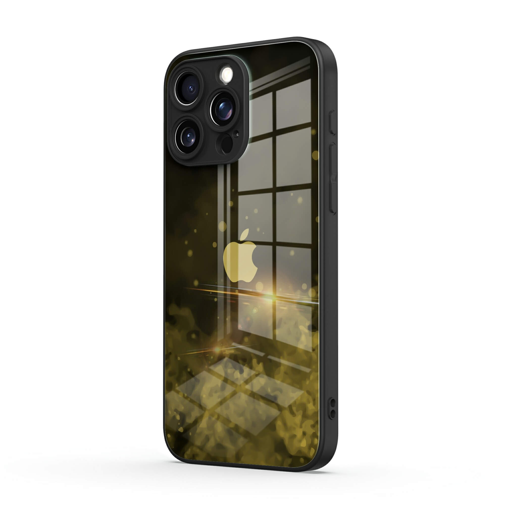 Schwarz & Gelb | iPhone-Serie Stoßfeste Schutzhülle