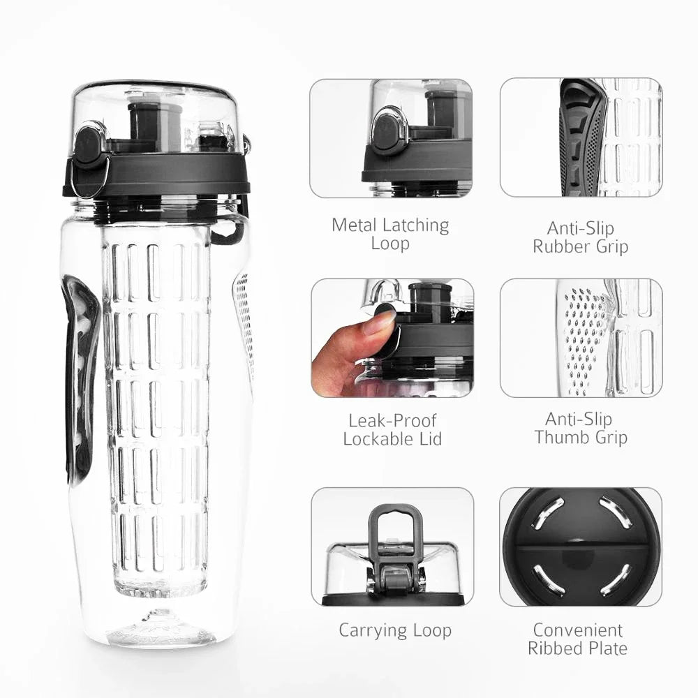 BPA-freie Wasserflasche mit Fruchtinfuser - Botte