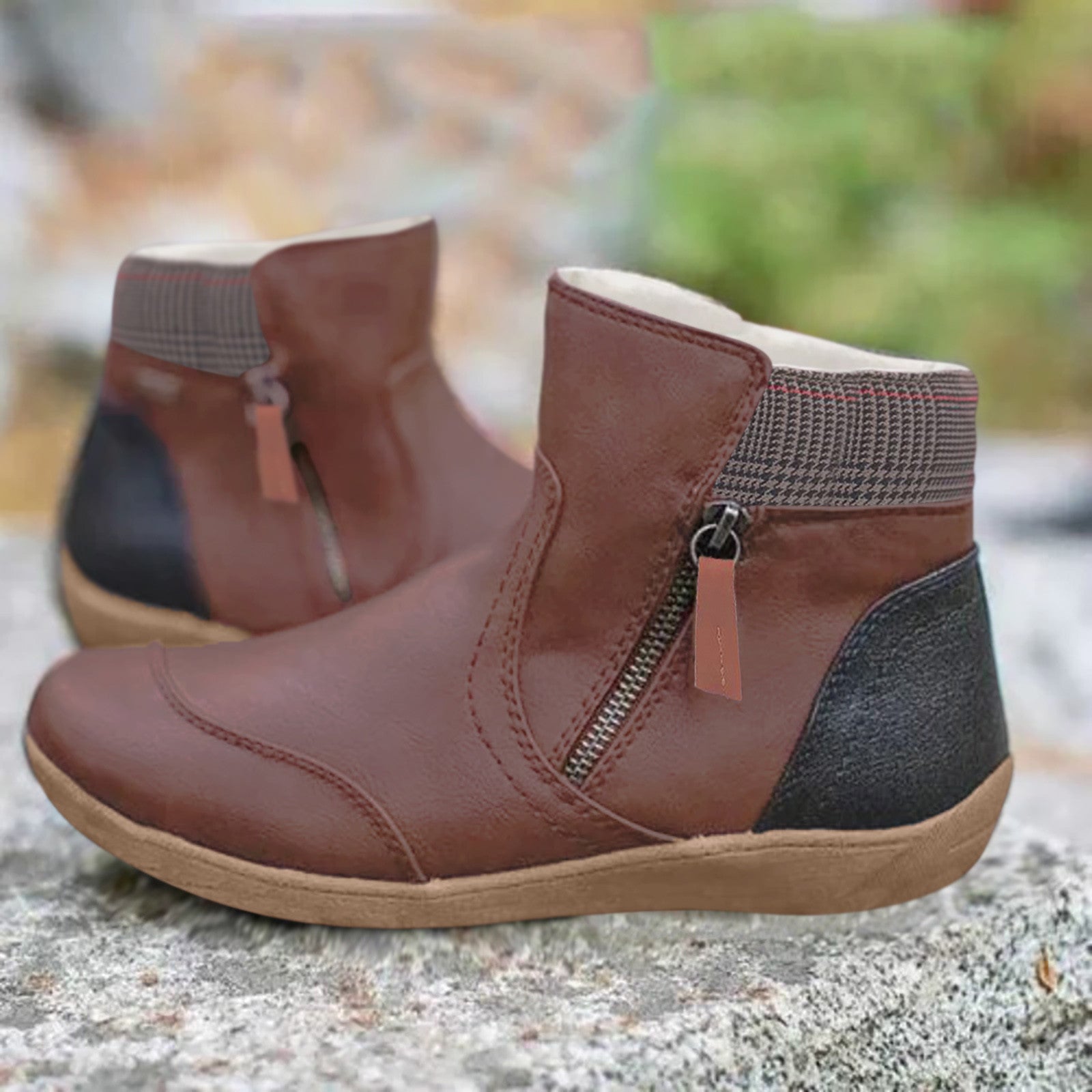 Wasserdichte Orthopädische Stiefel für Damen – Gefütterte Winterstiefeletten aus Fleece