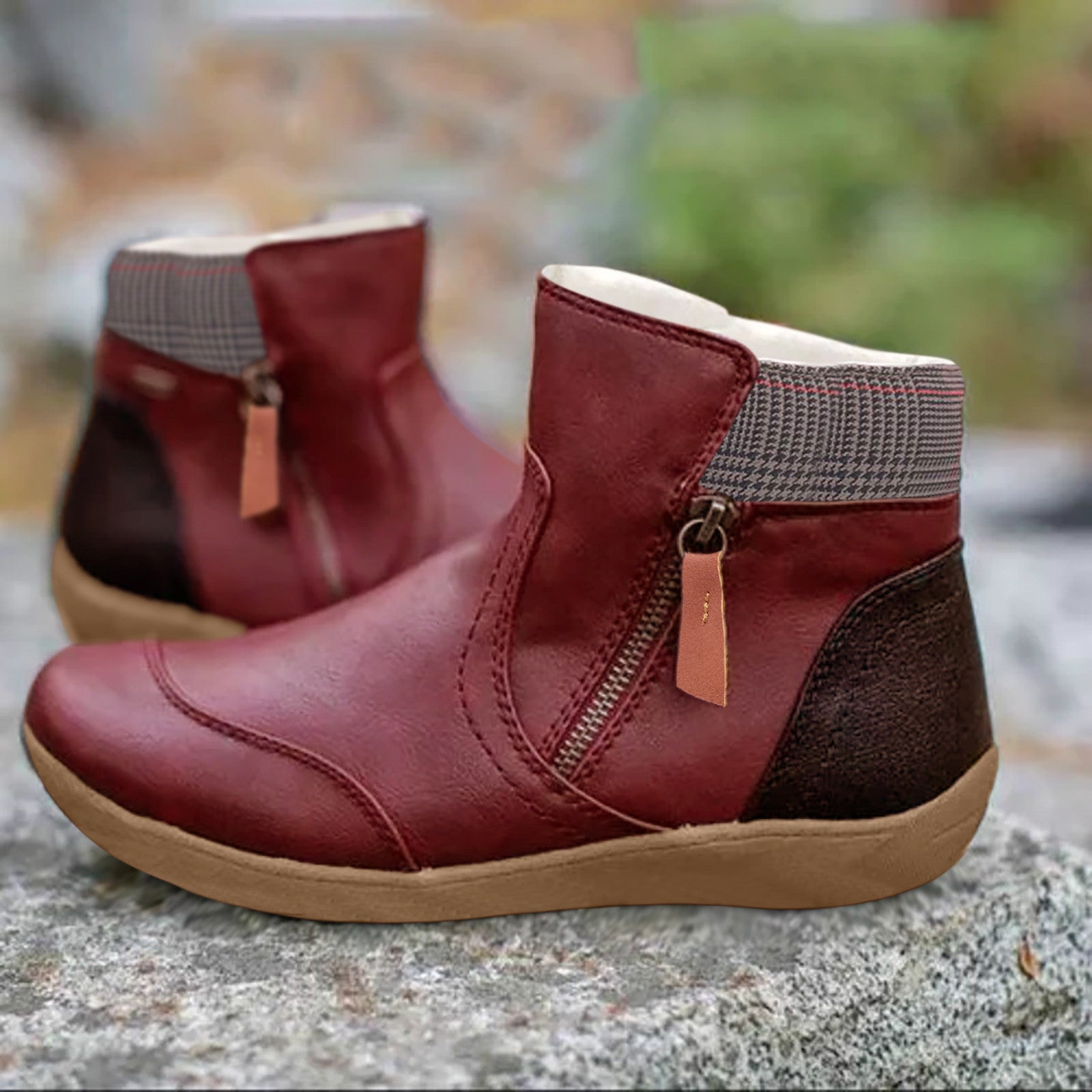 Wasserdichte Orthopädische Stiefel für Damen – Gefütterte Winterstiefeletten aus Fleece