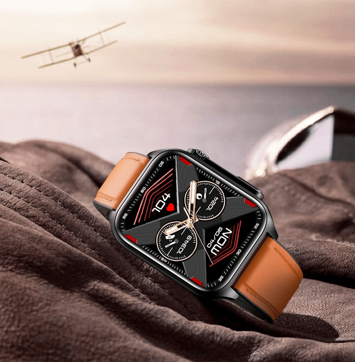 Vitality Smart Watch - Gesundheits- und Fitnesstracker All-In-One Überwachung wasserdicht