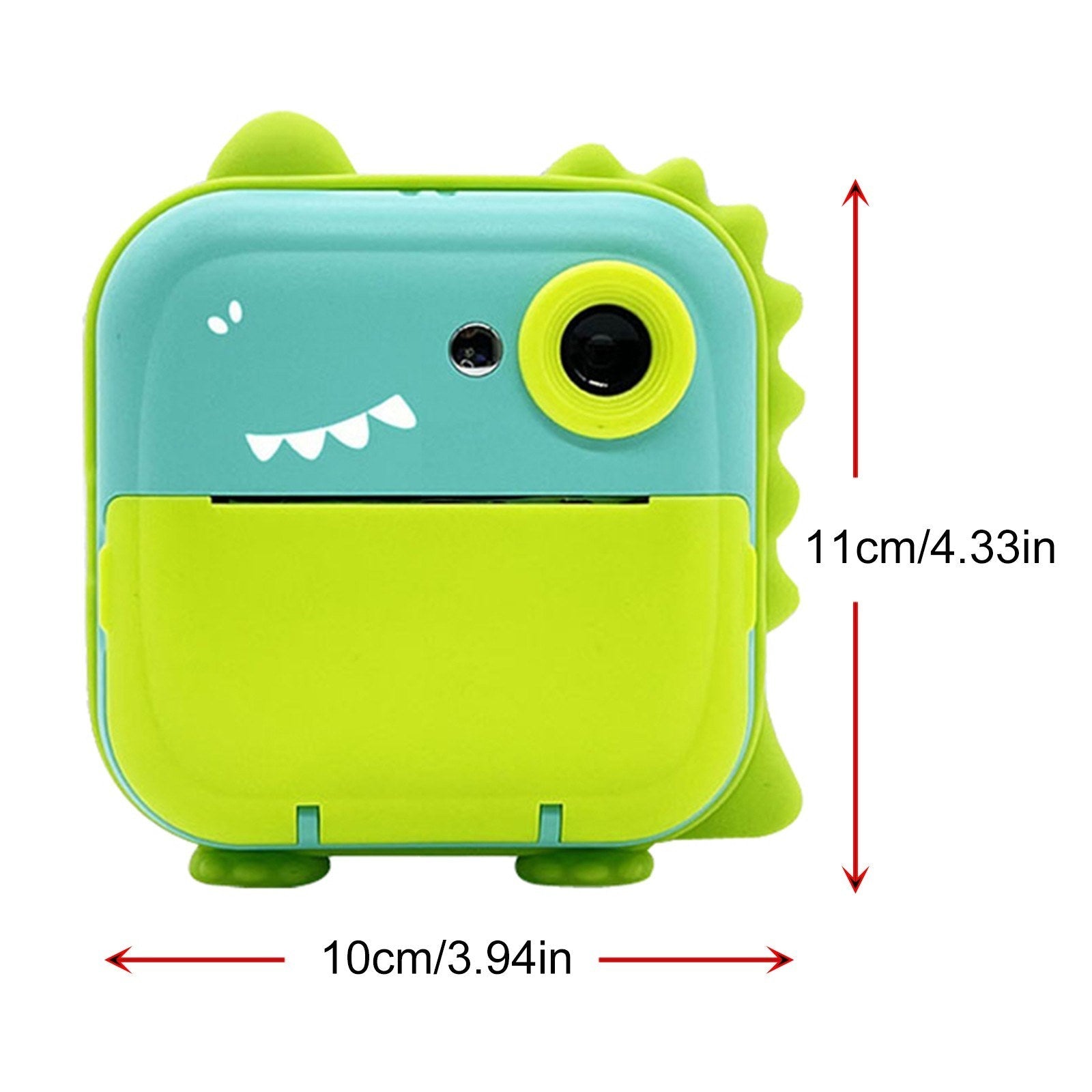 Sofortdruck Digitalkamera für Kinder - 2400W Hochauflösung, 2.4 Display, Cartoon Tintenloser Thermodrucker, Duale Linse für Jungen & Mädchen