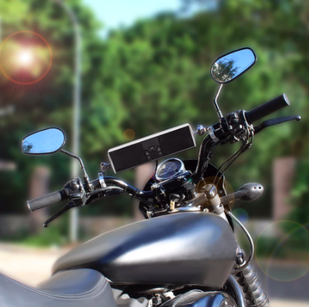 Wasserdichte Bluetooth-Motorradlautsprecher – Lenkerlautsprecher mit USB, TF, LED & App-Steuerung