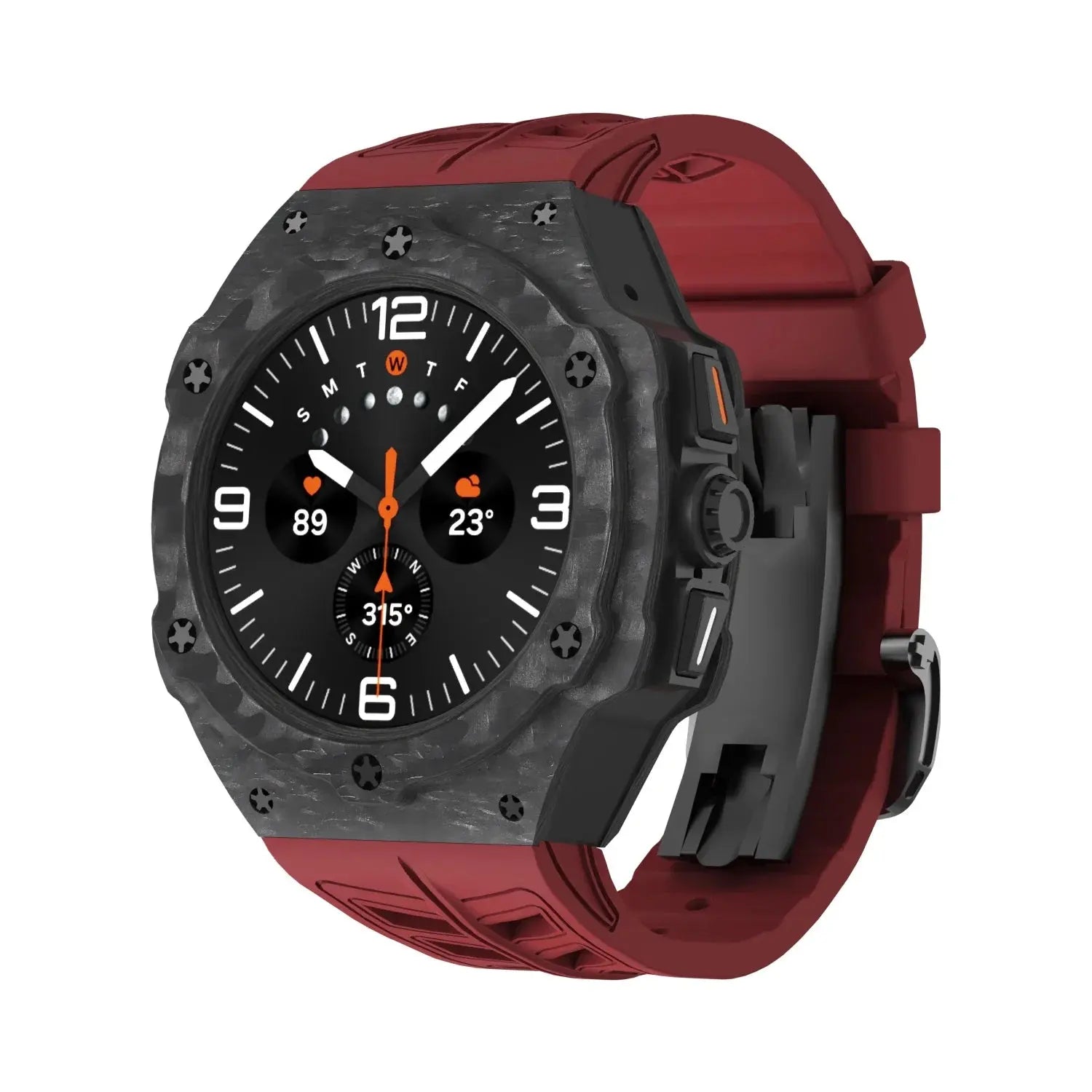 Galaxy Ultra Carbon Fiber Band & Case Combo - Premium Schutz für Samsung Galaxy Watch 7 Ultra 47mm