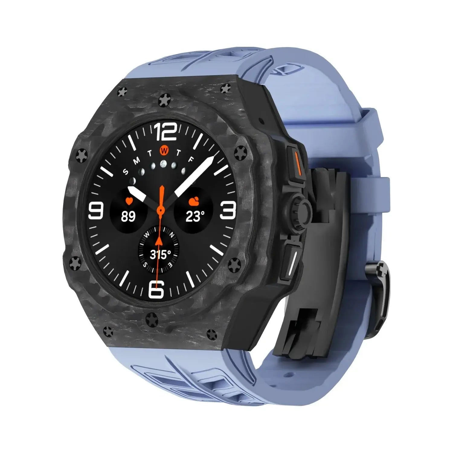Galaxy Ultra Carbon Fiber Band & Case Combo - Premium Schutz für Samsung Galaxy Watch 7 Ultra 47mm