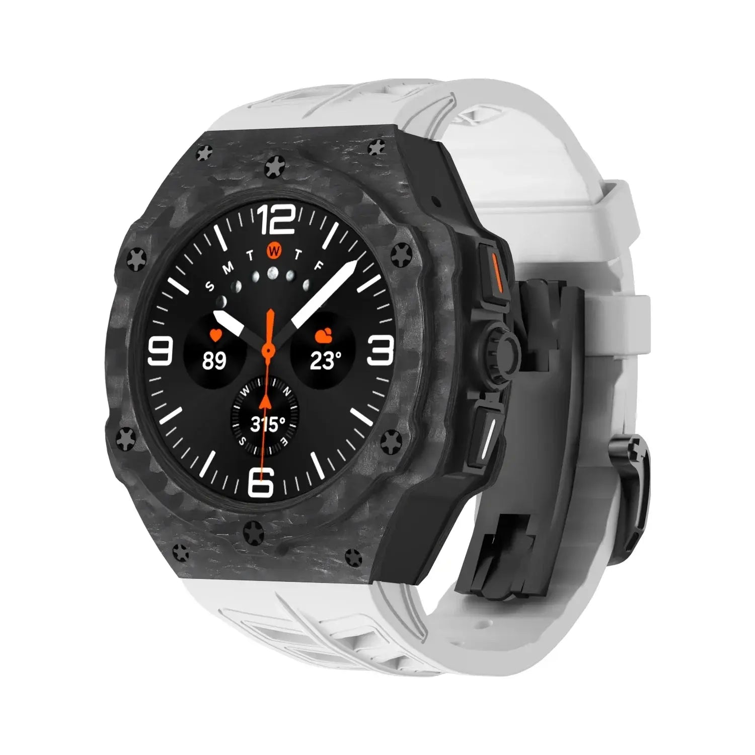 Galaxy Ultra Carbon Fiber Band & Case Combo - Premium Schutz für Samsung Galaxy Watch 7 Ultra 47mm