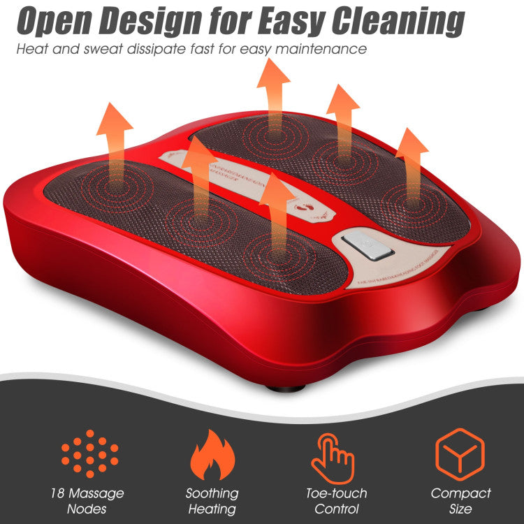 Shiatsu Fuß- & Wadenmassagegerät mit Wärme – 18 Knetrollen