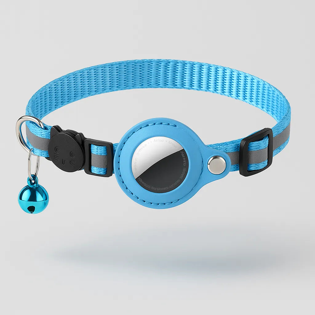 FreiheitsSafe – GPS Katzenhalsband mit AirTag Halter